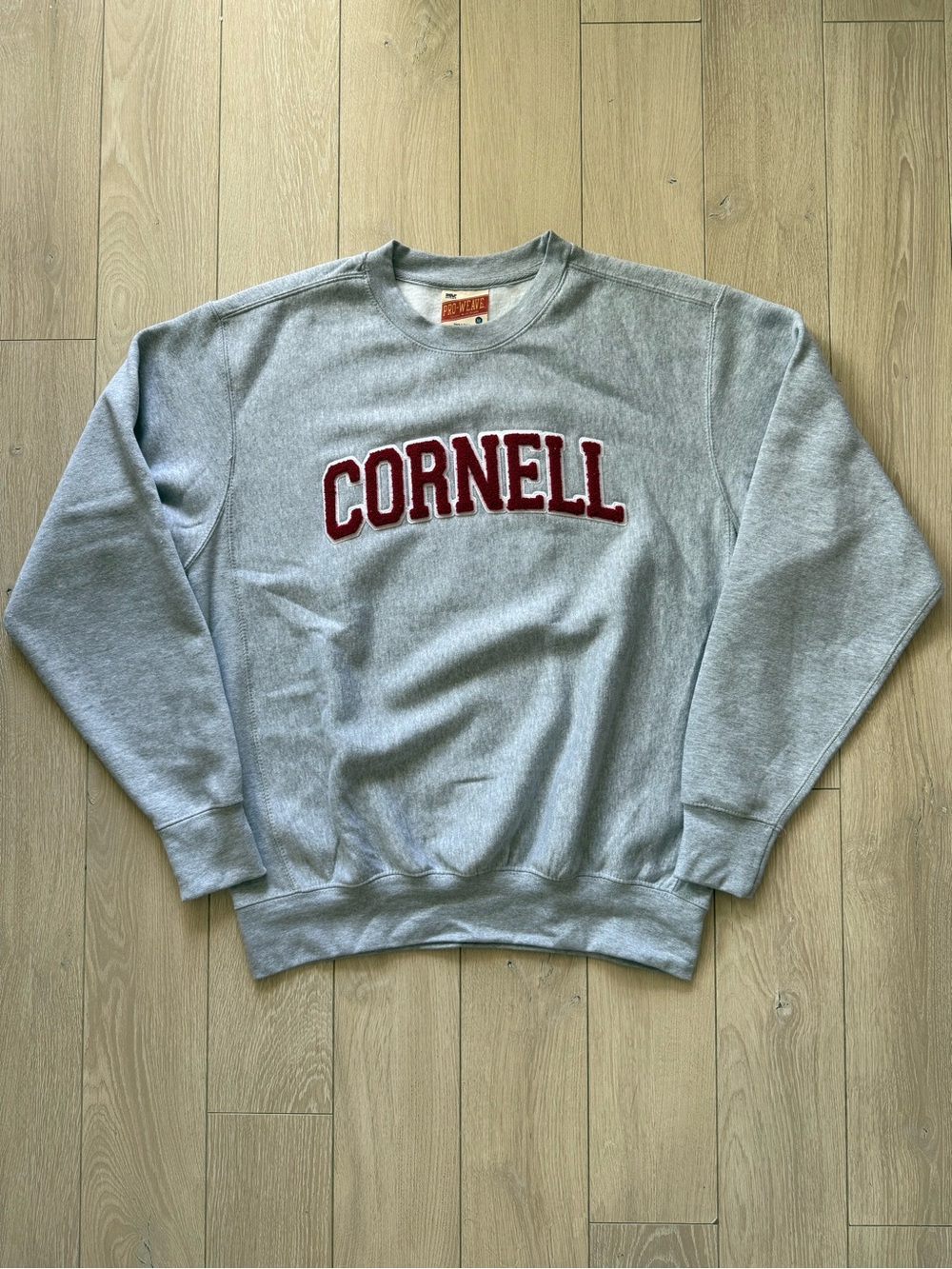 Y2K Cornell University Chenille Pro-Weave Sweatshirt Size M-Sports Ivy League